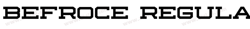 Befroce Regular字体转换